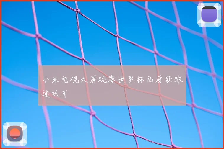 小米电视大屏观赛世界杯画质获球迷认可